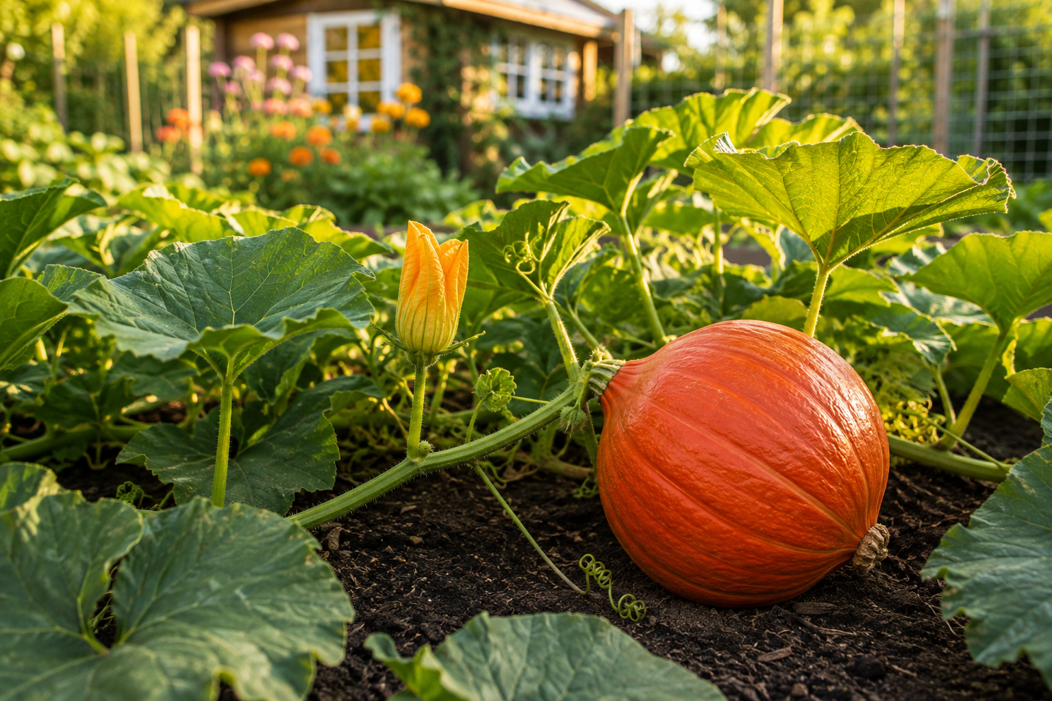 Kürbis anbauen im Schrebergarten