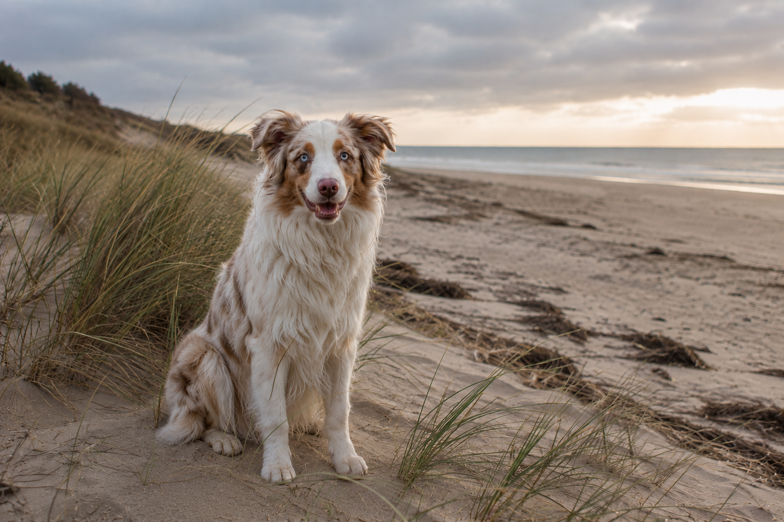 Dänemark – Herbstspaziergang mit Hund am Nordseestrand